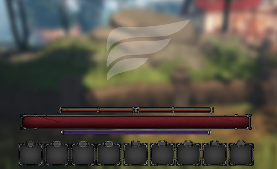 Medieval styled HUD