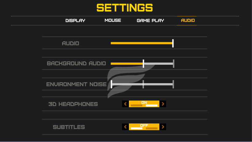 Semi Modern Settings Menu